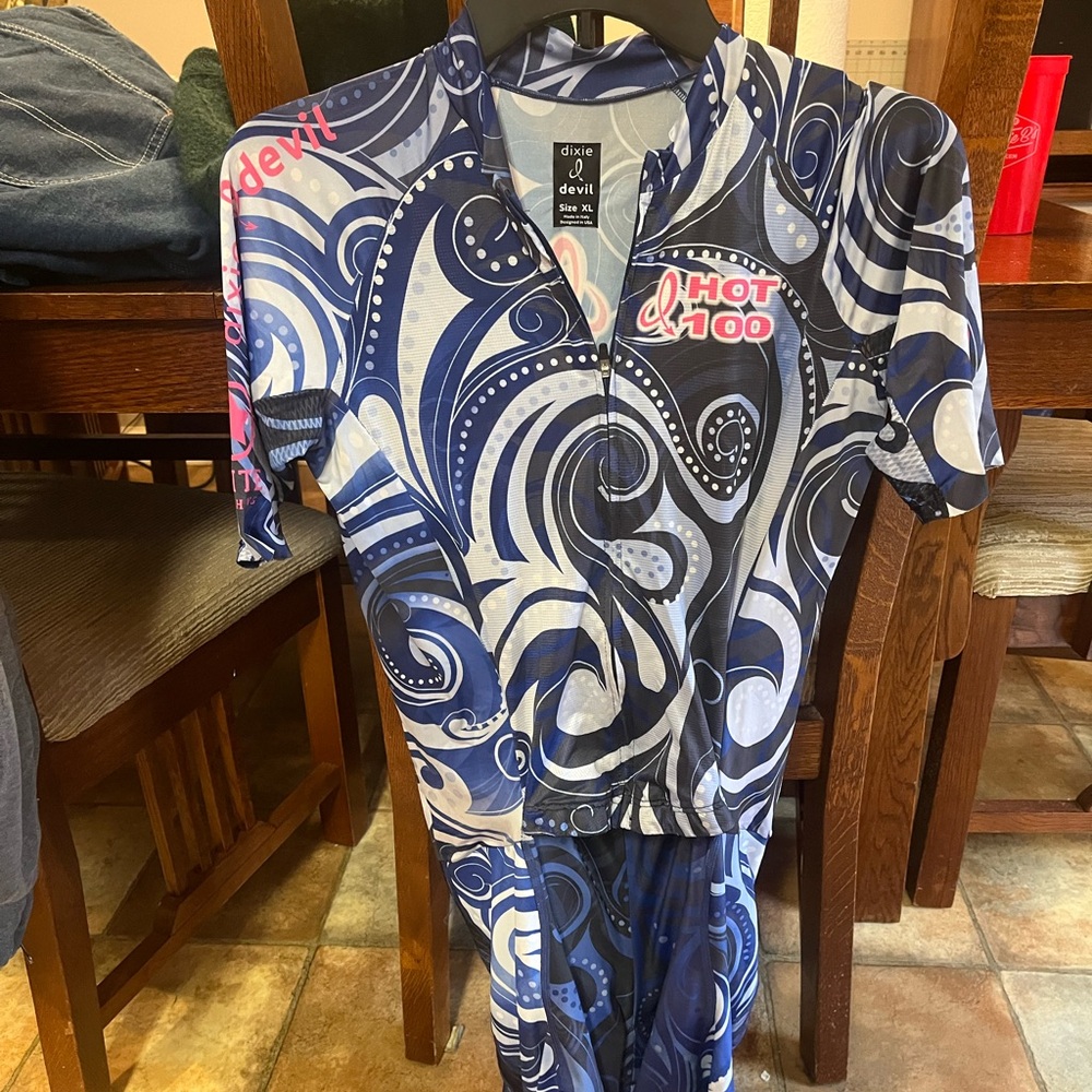 Women's Blue and White Rashguard